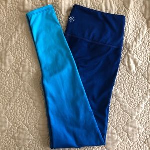 Athleta blue ombré full length yoga pants